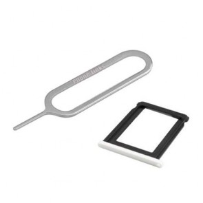 White Sim Card Tray Holder + Ejection Pin Tool For Apple iPhone 3G/3GS