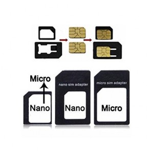 Nano Sim Adapter - Nano Sim Card to Micro Sim - Standard Sim Adapter for iPhone 5 4S 4