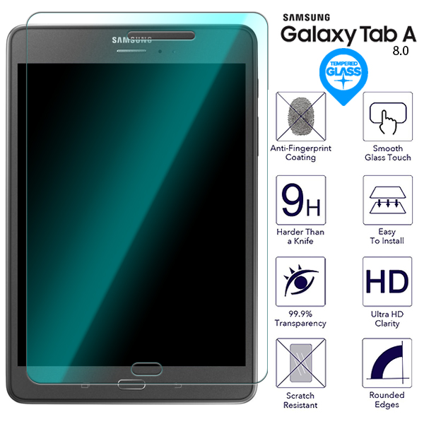 Tempered Glass Screen Protector Cover For Samsung Galaxy Tab A 8.0 T350 T351