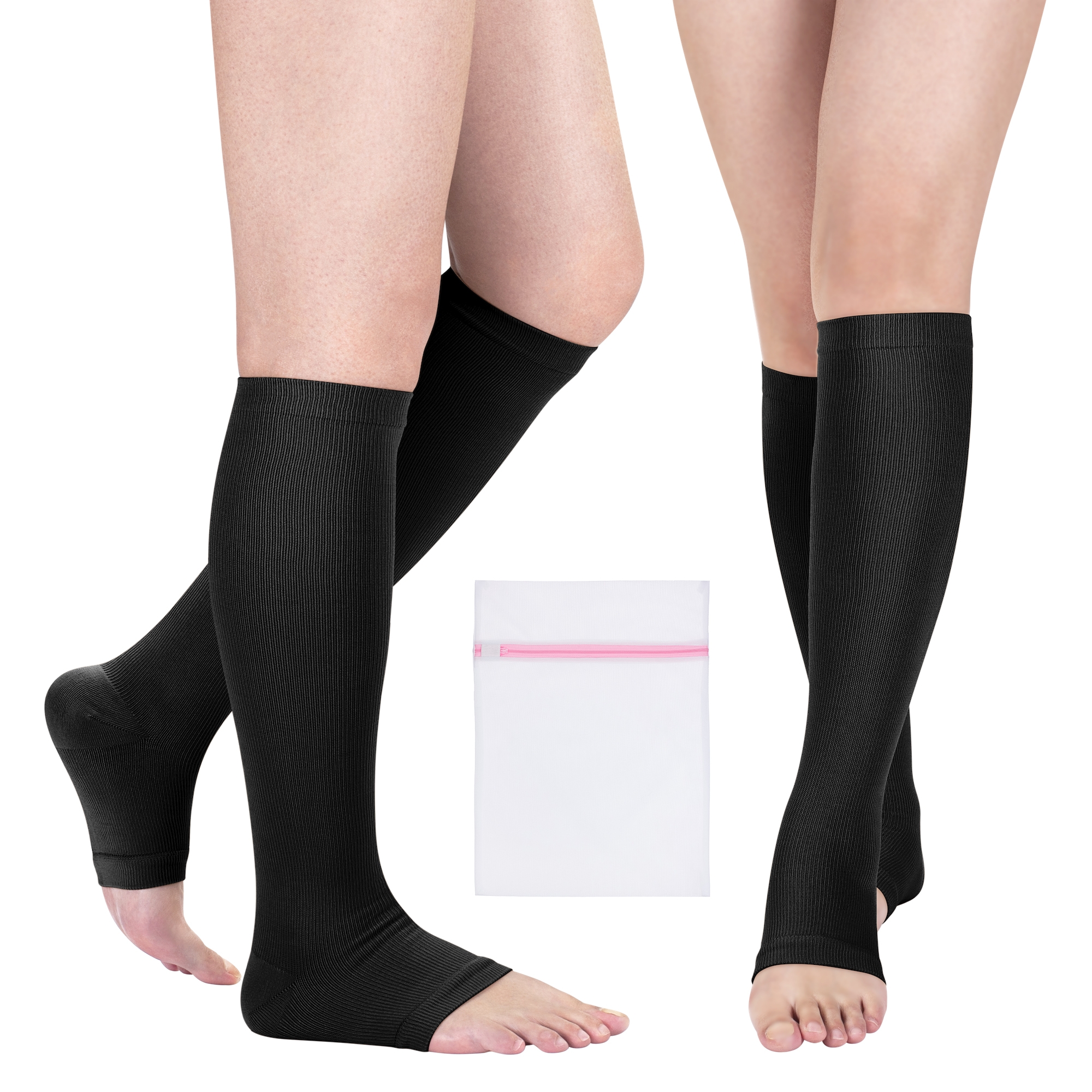 Open Toe Medical Compression Socks for Women & Men S/M/L/XL/XXL (1