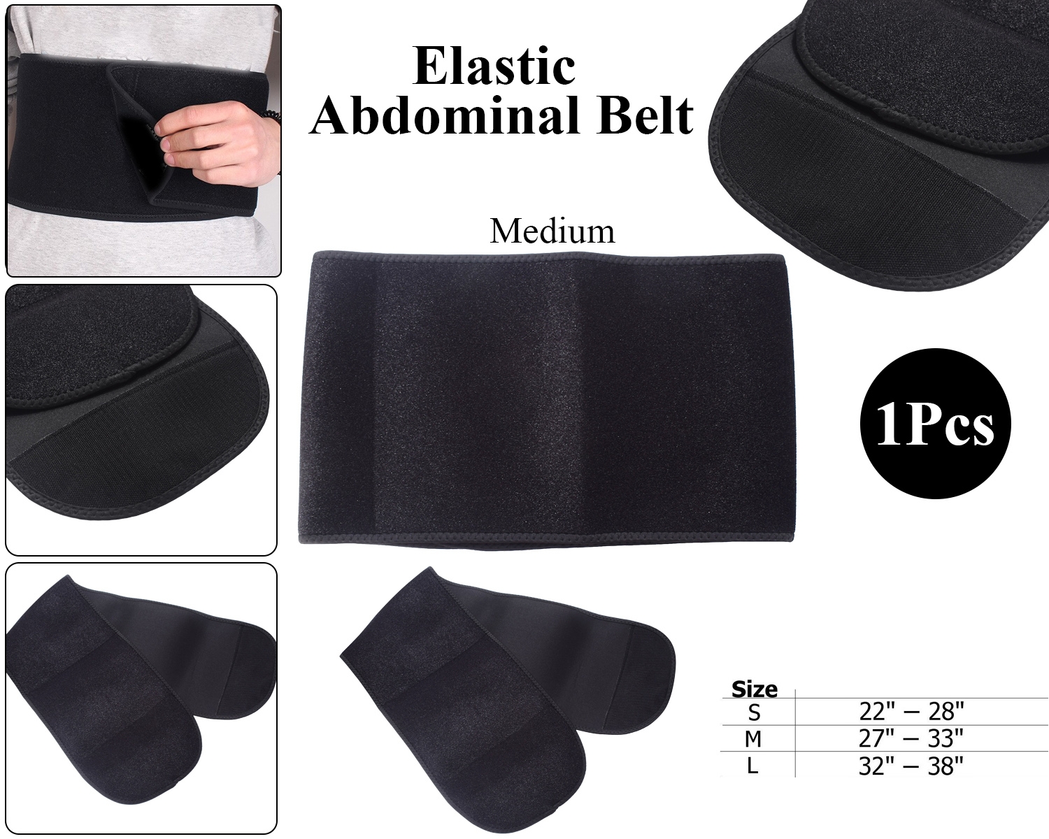 Compression Belt Elastic Abdominal Binder Support Stomach Slimming ...