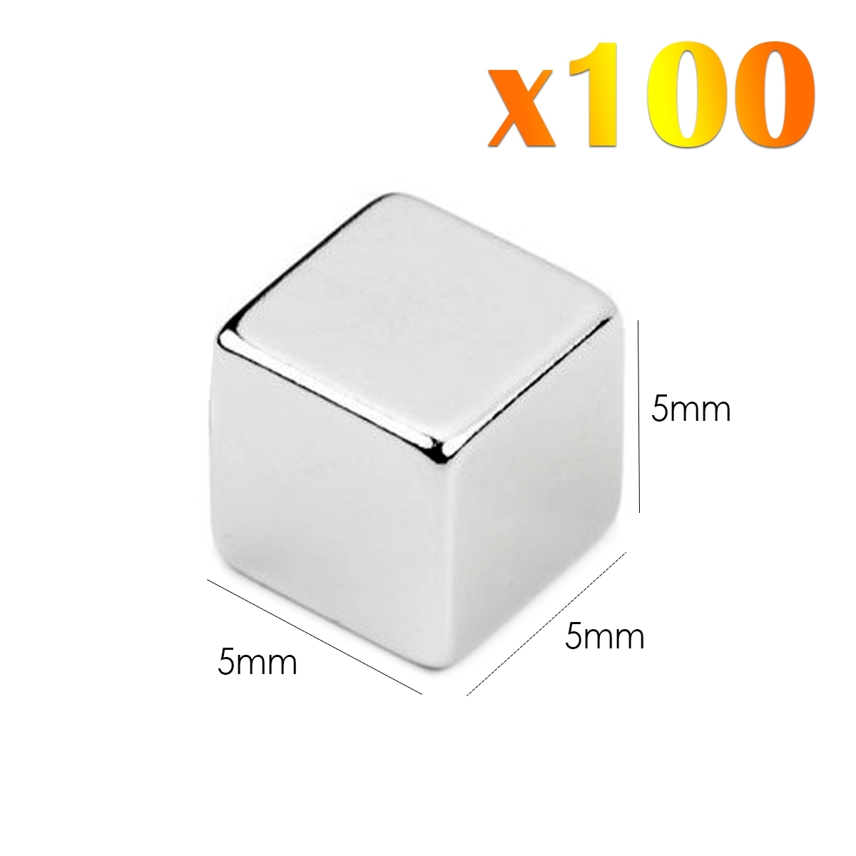 25 Pack Neodymium Cube Magnet 1/2 Inch N52 Super Strong Rare Earth